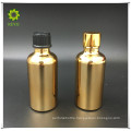 best selling cosmetic container gold glass bottle